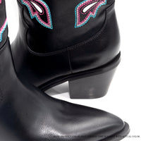 CASADI-1 EMBROIDERY COWBOY BOOTIE WITH MID HEEL