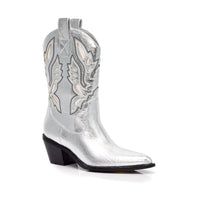 CASADI-1 EMBROIDERY COWBOY BOOTIE WITH MID HEEL