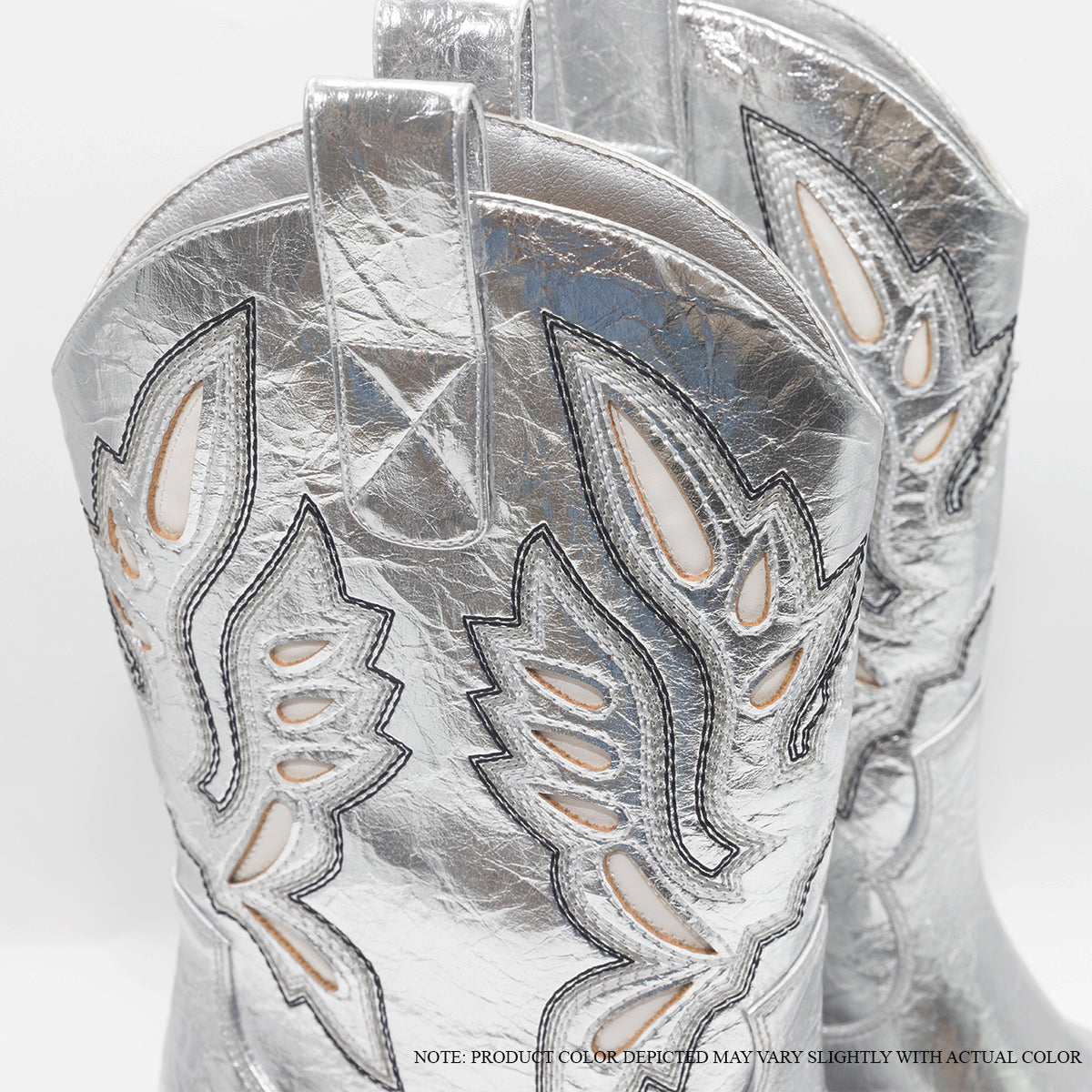 CASADI-1 EMBROIDERY COWBOY BOOTIE WITH MID HEEL