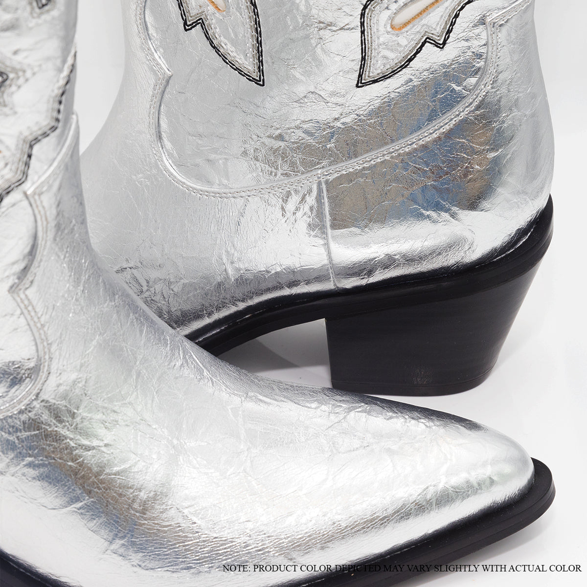 CASADI-1 EMBROIDERY COWBOY BOOTIE WITH MID HEEL