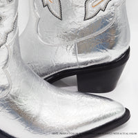 CASADI-1 EMBROIDERY COWBOY BOOTIE WITH MID HEEL