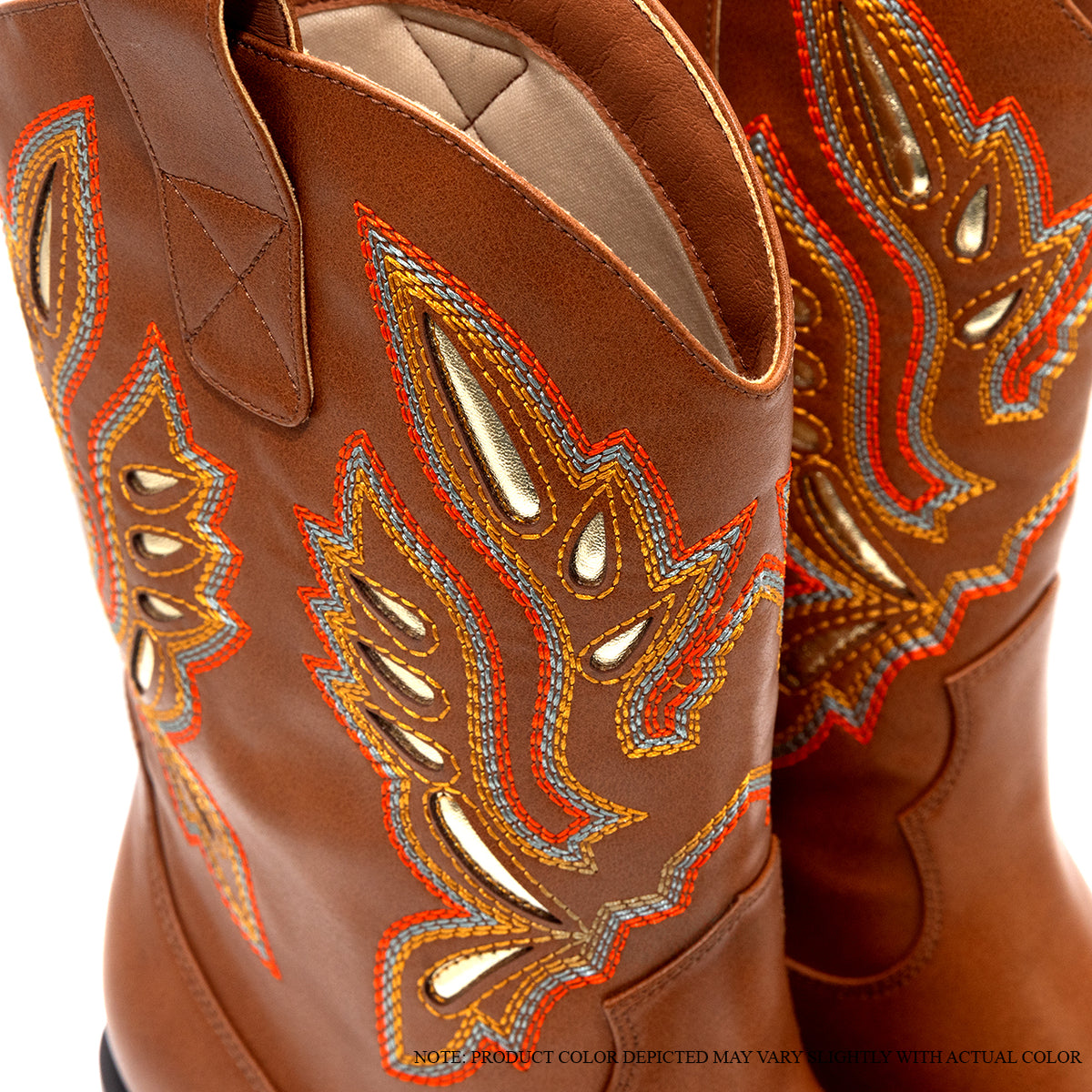 CASADI-1 EMBROIDERY COWBOY BOOTIE WITH MID HEEL