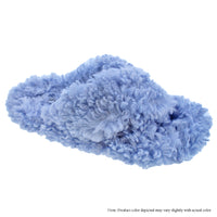 DEARLY-4 FAUX SHEEP WOOL CRISS-CROSS SLIPPERS