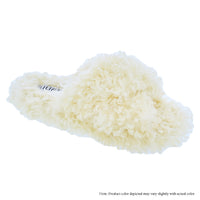 DEARLY-4 FAUX SHEEP WOOL CRISS-CROSS SLIPPERS