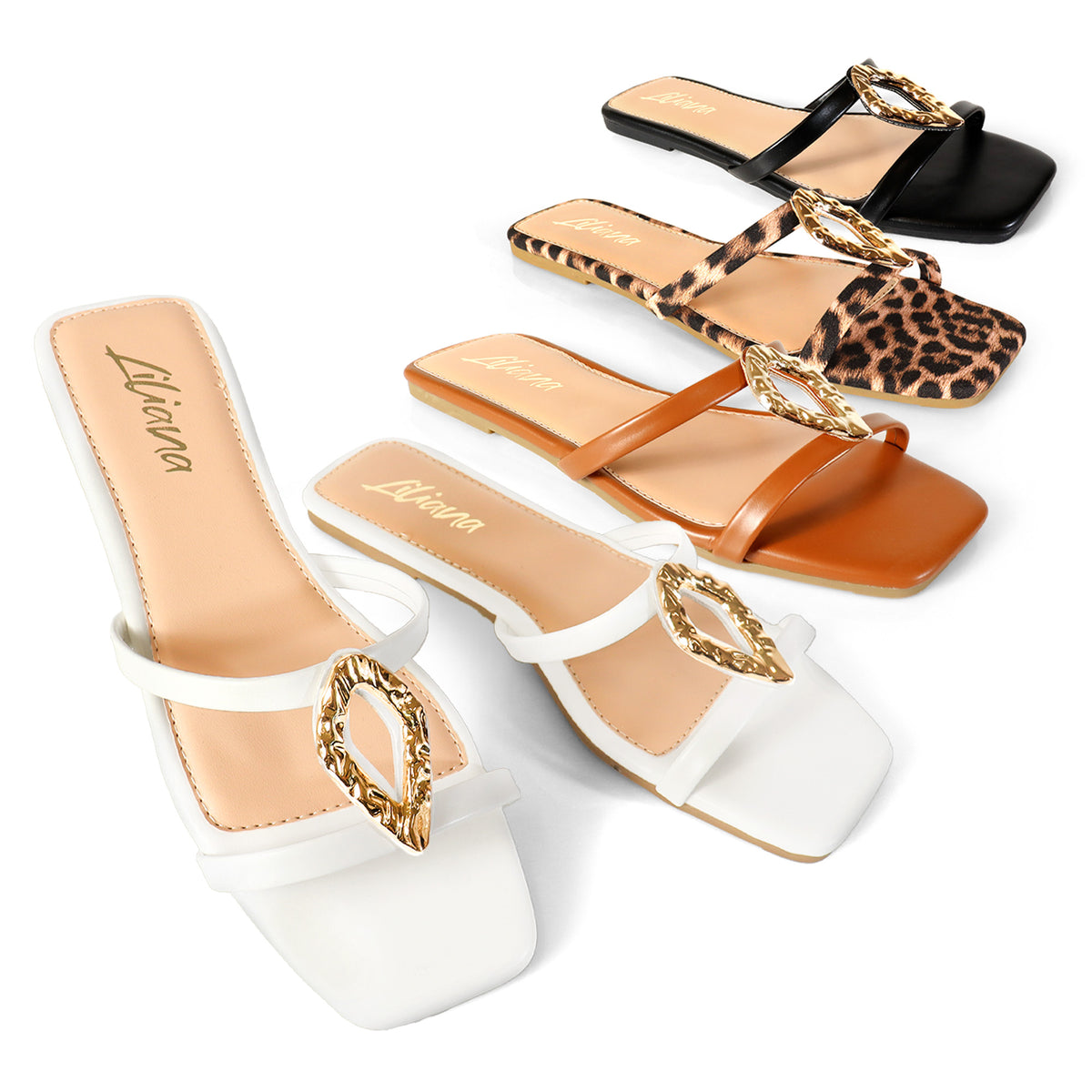 ELOWEN-1 CHIC METALLIC HARWARD SANDALS