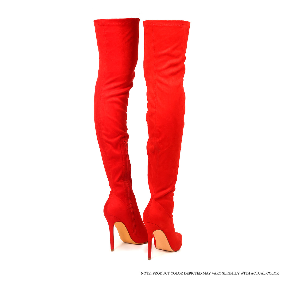 GISELE-7 STRETCHY KNEE-HIGH POINTY TOE BOOT