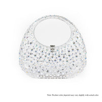 H-BOMBSHELL WOMEN CRYSTAL CLUTH HADNBAG - CLEAR