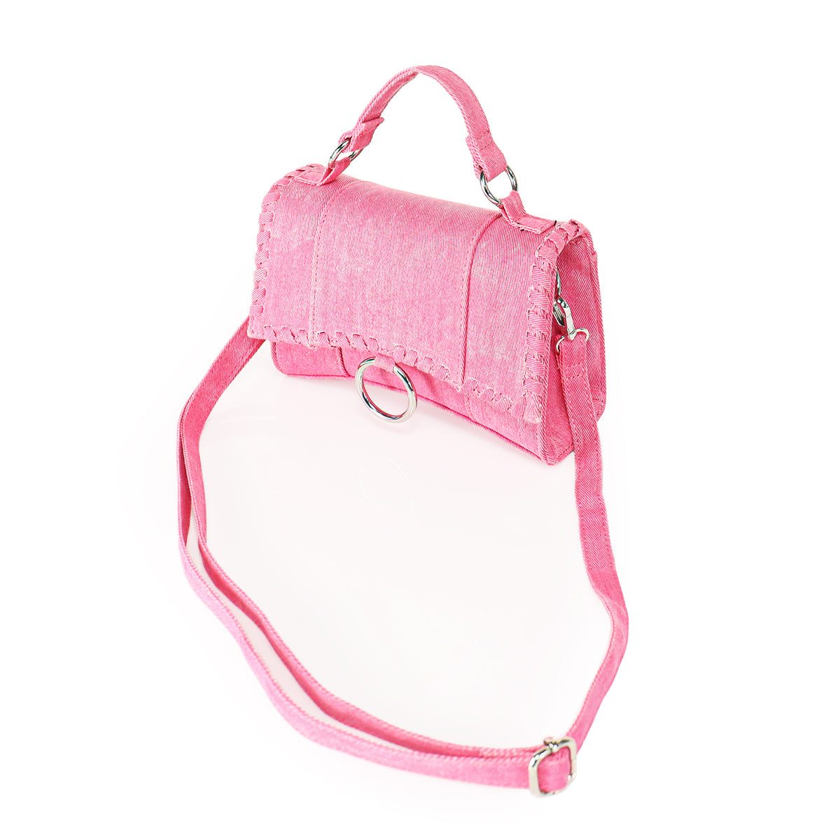 H-GIGI WOMEN DENIM PLAIN CROSSBODY SHOUDER BAG