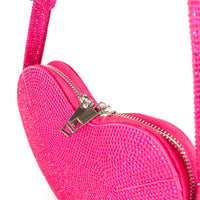 H-HEART HEART SHIP FULL RHINESTONE CROSSBODY BAG