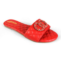 MOLLY-68 QUILTED BUCKLE W/ SLIDE