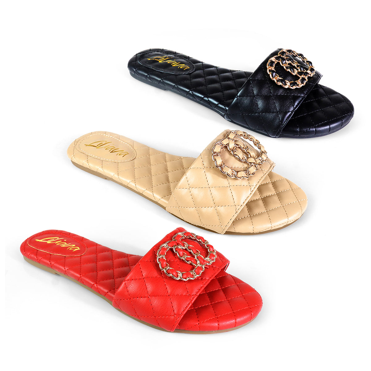 MOLLY-68 QUILTED BUCKLE W/ SLIDE