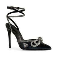 VITTO-67A RHINESTONE BOW PUMP HIGH HEEL