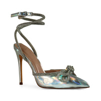 VITTO-67A RHINESTONE BOW PUMP HIGH HEEL