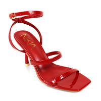 AGNES-2 OPEN TOE ANCKLE STRAPPY W/ HEEL