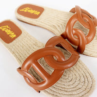 AILEEN-1 ESPADRILLE SANDAL WITH PU FOAM UPPER