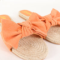 AILEEN-3 ESPADRILLE SLIDER WITH SINGLE BOW