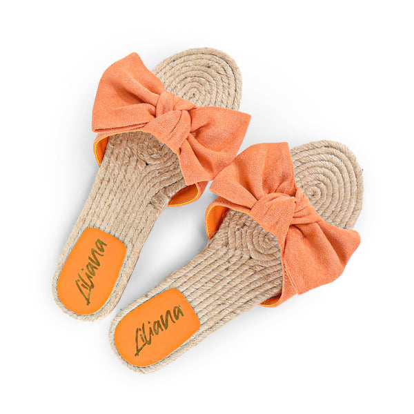 AILEEN-3 ESPADRILLE SLIDER WITH SINGLE BOW