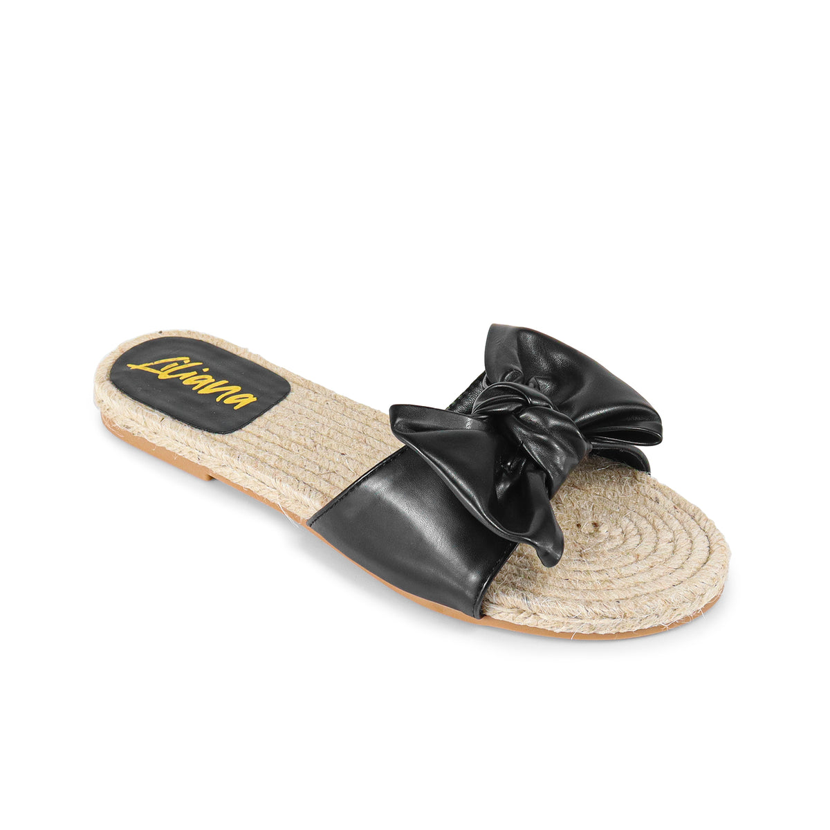 AILEEN-3 ESPADRILLE SLIDER WITH SINGLE BOW