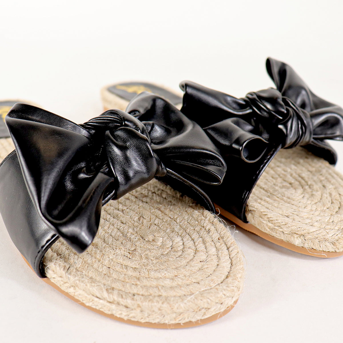 AILEEN-3 ESPADRILLE SLIDER WITH SINGLE BOW