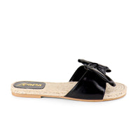 AILEEN-3 ESPADRILLE SLIDER WITH SINGLE BOW