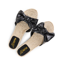 AILEEN-3 ESPADRILLE SLIDER WITH SINGLE BOW