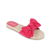 AILEEN-3 ESPADRILLE SLIDER WITH SINGLE BOW