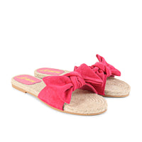 AILEEN-3 ESPADRILLE SLIDER WITH SINGLE BOW