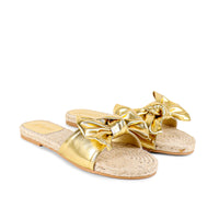 AILEEN-3 ESPADRILLE SLIDER WITH SINGLE BOW