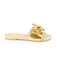 AILEEN-3 ESPADRILLE SLIDER WITH SINGLE BOW