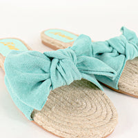 AILEEN-3 ESPADRILLE SLIDER WITH SINGLE BOW