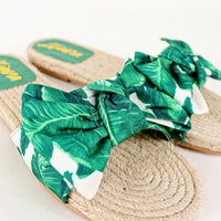 AILEEN-3 ESPADRILLE SLIDER WITH SINGLE BOW