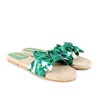 AILEEN-3 ESPADRILLE SLIDER WITH SINGLE BOW