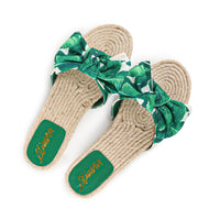 AILEEN-3 ESPADRILLE SLIDER WITH SINGLE BOW