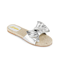 AILEEN-3 ESPADRILLE SLIDER WITH SINGLE BOW