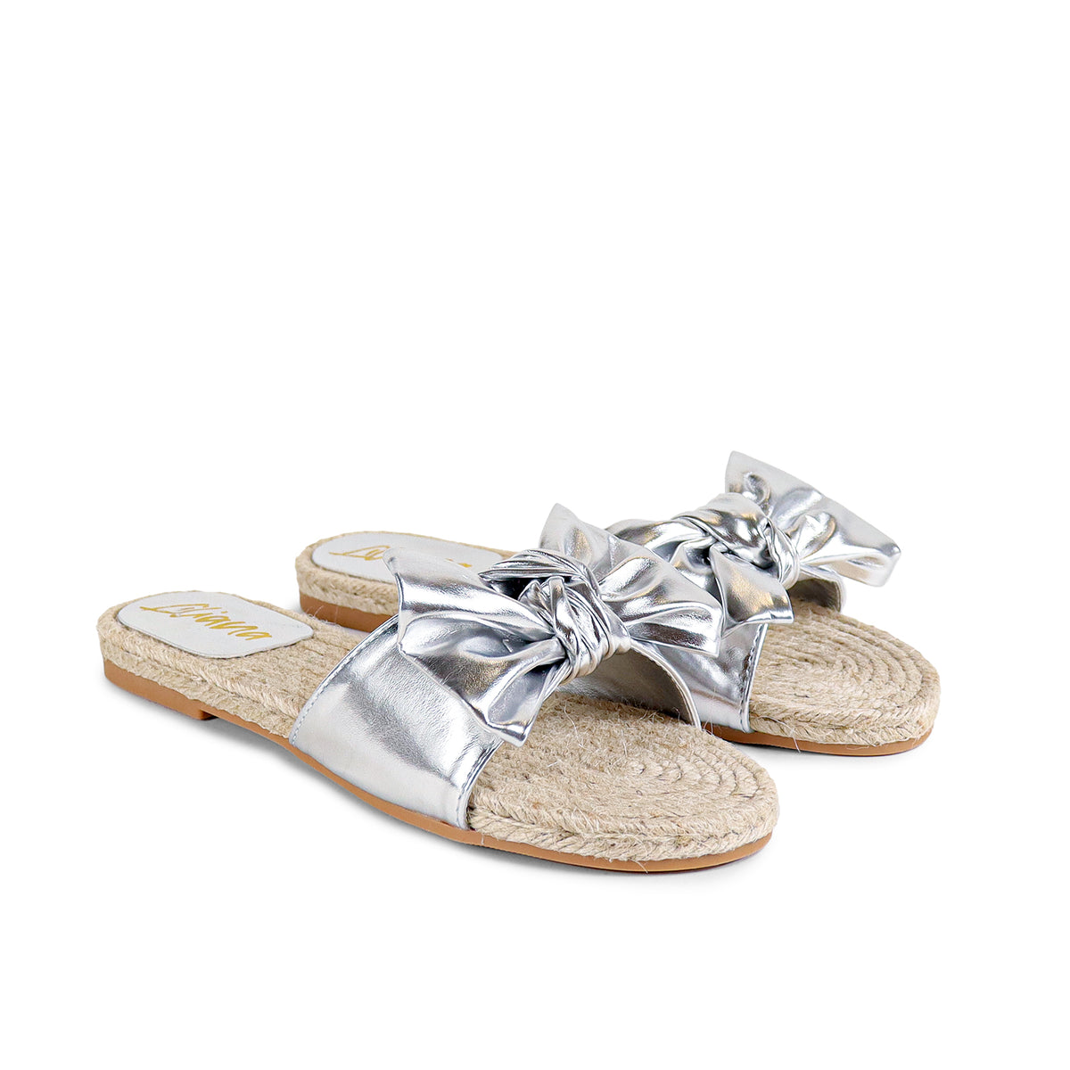 AILEEN-3 ESPADRILLE SLIDER WITH SINGLE BOW