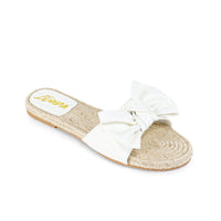 AILEEN-3 ESPADRILLE SLIDER WITH SINGLE BOW