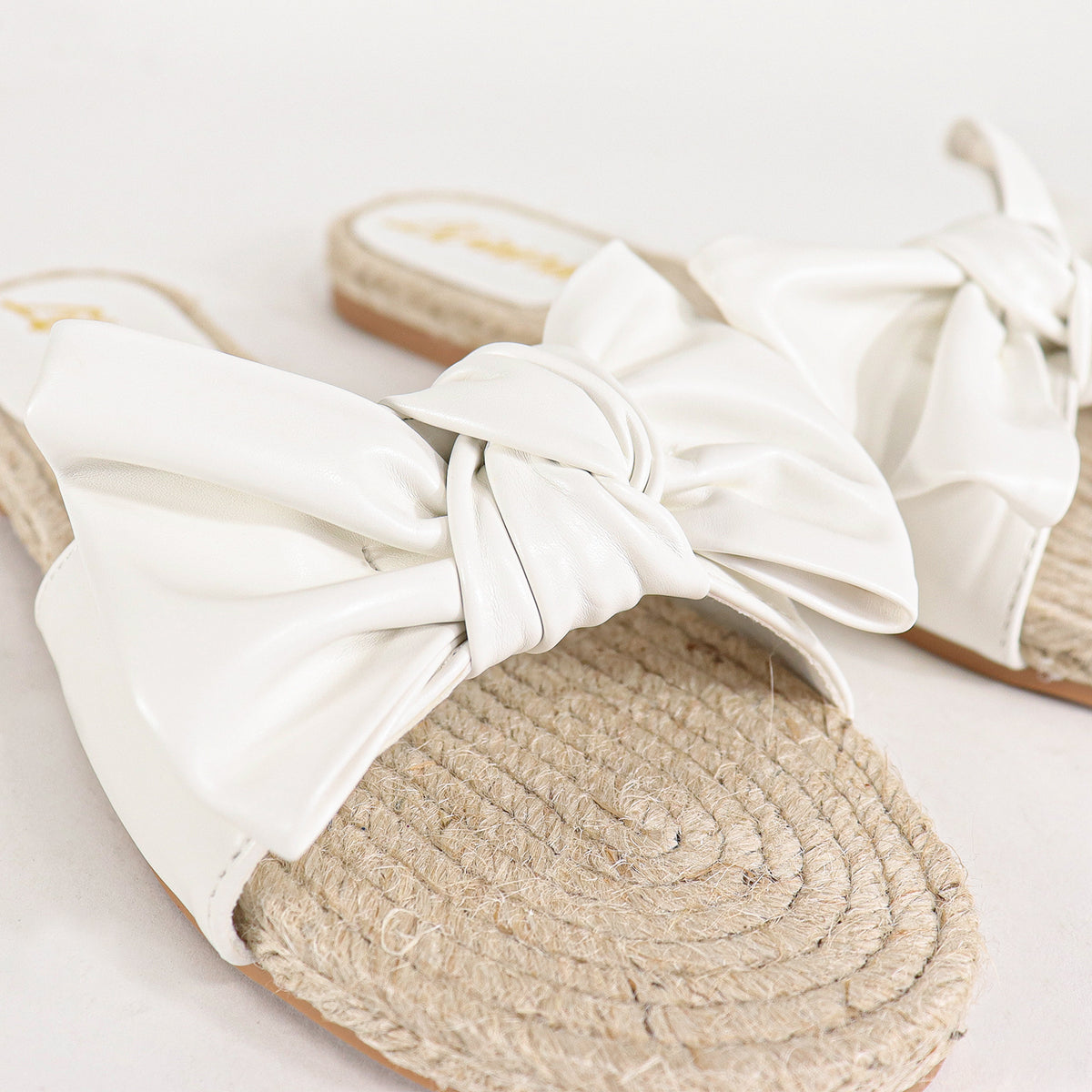 AILEEN-3 ESPADRILLE SLIDER WITH SINGLE BOW