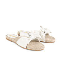 AILEEN-3 ESPADRILLE SLIDER WITH SINGLE BOW