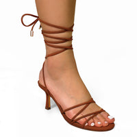 AIYANA-1 TINY STRAP LACE UP W/ HEEL