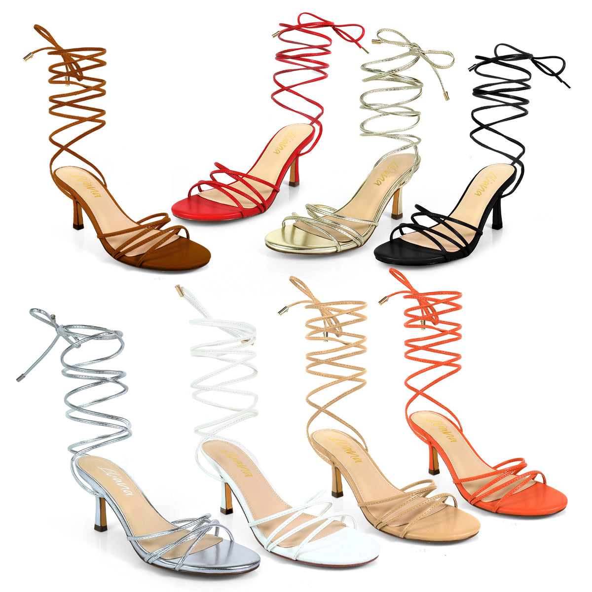 AIYANA-1 TINY STRAP LACE UP W/ HEEL