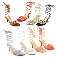 AIYANA-1 TINY STRAP LACE UP W/ HEEL