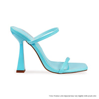 AMBUSH-1 DUO STRAP MULE WITH FLARE HEEL