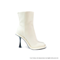 BALBOA-1 BUMPER TUBE HIGH HEEL BOOTIES - CREAM