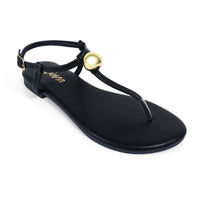 METAL BALL THONG FLAT SANDAL, BETTI-1