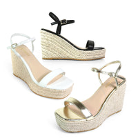 ANCKLE STRAP SANDALS W/WEDGE, CASSIE-3