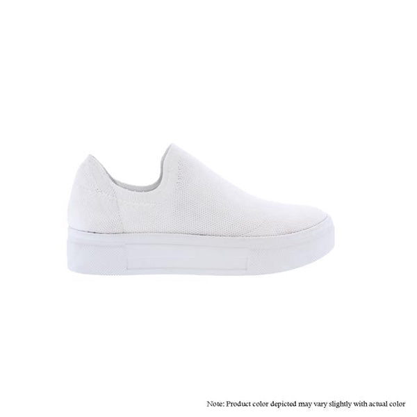 COPE-6 WHITE KNITTED SLIP-ON SNEAKER - WHITE