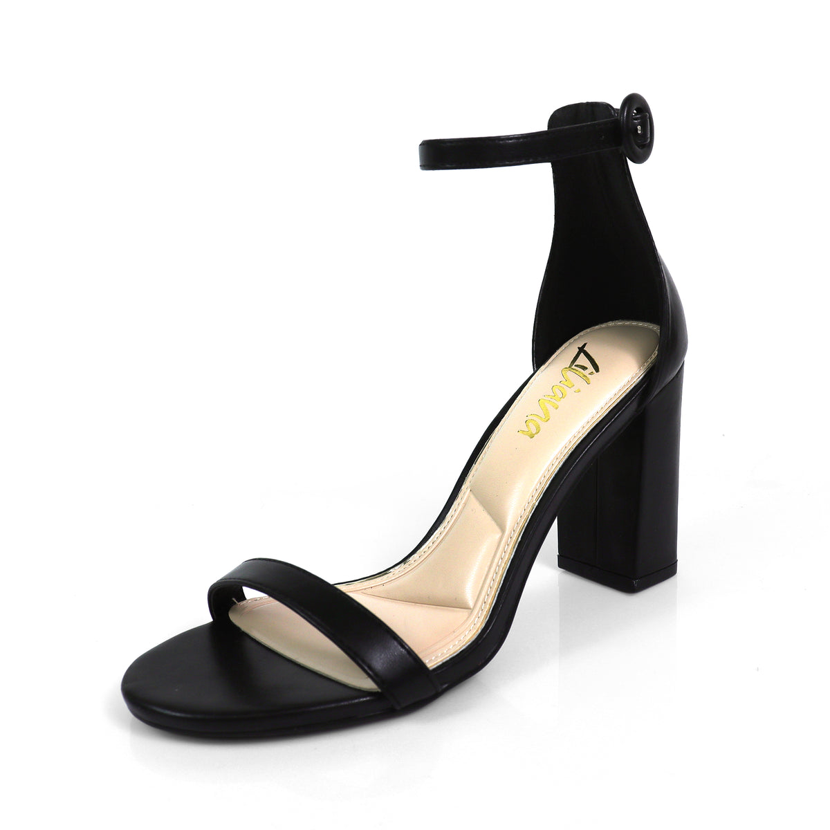 DANDELINE-1 PANTANT ANKLE STRAP W/ HEEL CHUNKY HEEL