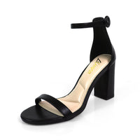 DANDELINE-1 PANTANT ANKLE STRAP W/ HEEL CHUNKY HEEL