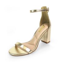 DANDELINE-1 PANTANT ANKLE STRAP W/ HEEL CHUNKY HEEL