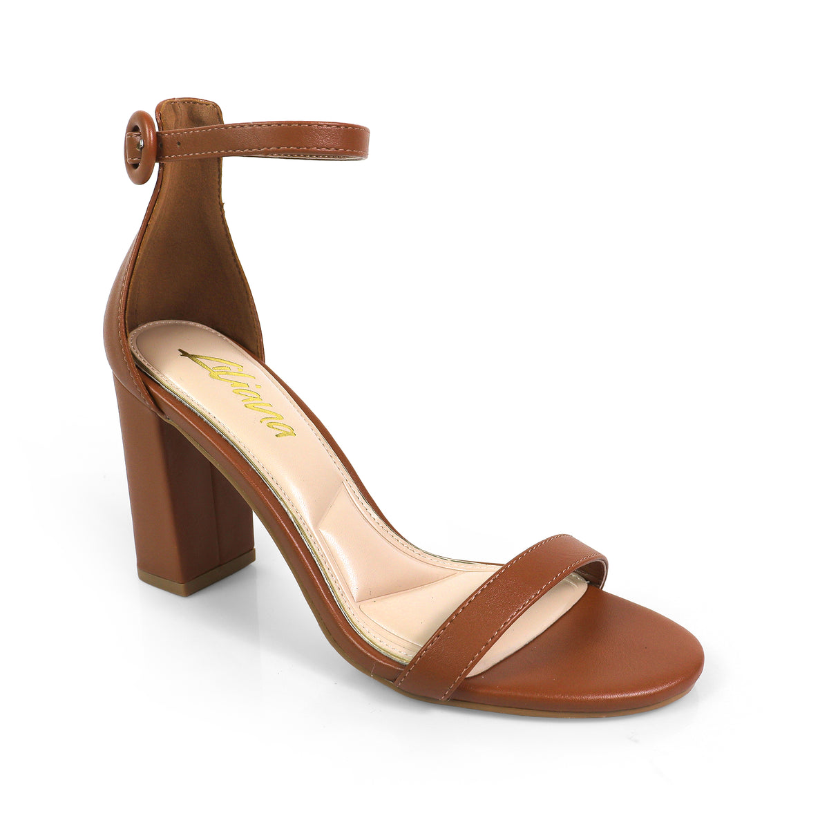 DANDELINE-1 PANTANT ANKLE STRAP W/ HEEL CHUNKY HEEL